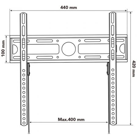 Nox Lite Wall Stand Soporte de Pared para TV de 23-55 Pulgadas hasta 35 kg